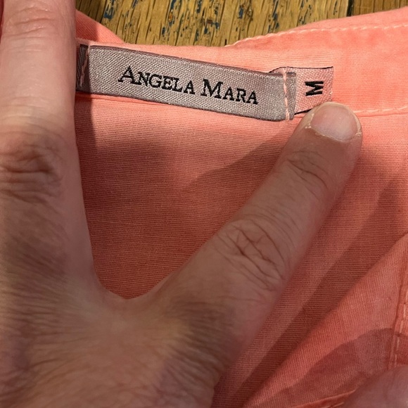 ANGELA MARA – CORAL SHIRT WITH GLITTER HEART size M - Picture 4 of 7